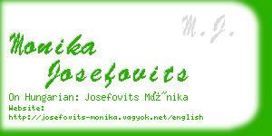 monika josefovits business card